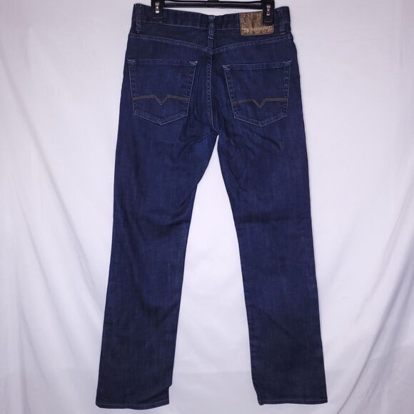 Hugo Boss Jeans Mens 31/32 Dark Wash Orange Regular Fit Button Fly - Picture 2 of 16